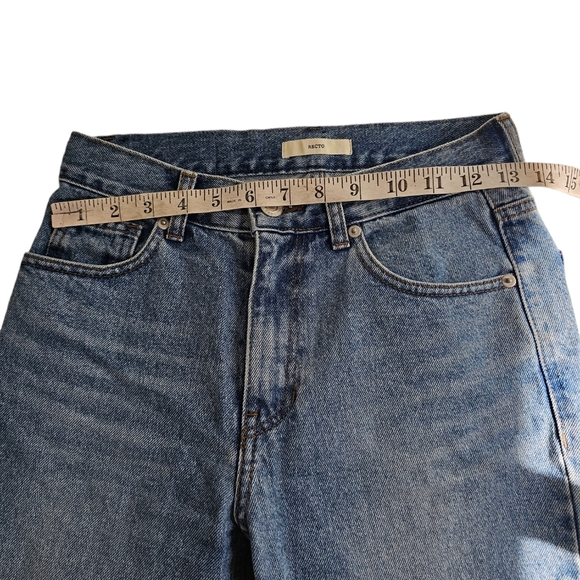 Recto Tapered Jean Light Wash 100% Cotton Japanese Denim Size XS US 26 - Picture 4 of 8